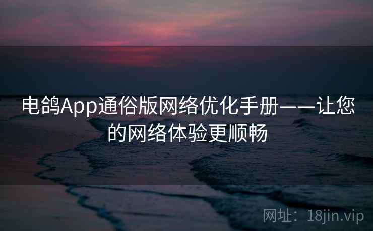 电鸽App通俗版网络优化手册——让您的网络体验更顺畅