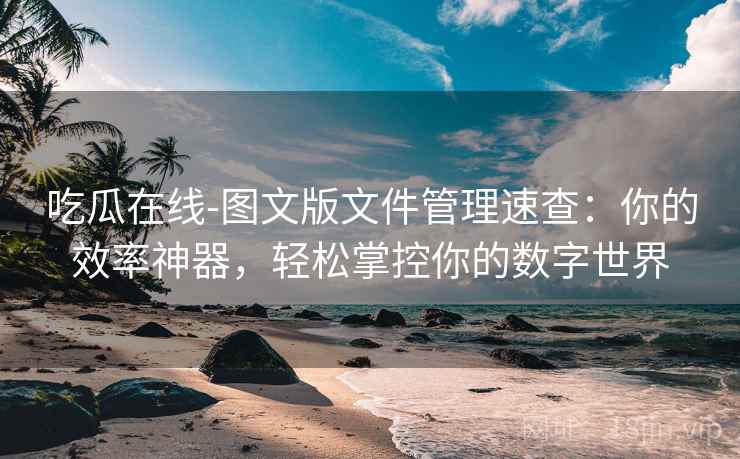吃瓜在线-图文版文件管理速查：你的效率神器，轻松掌控你的数字世界