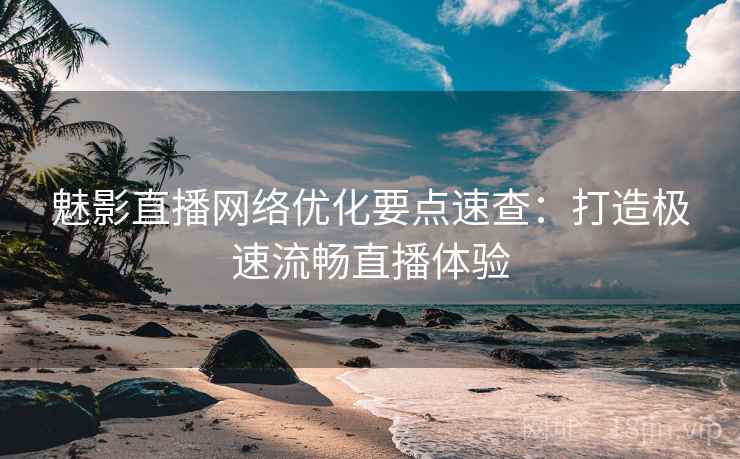 魅影直播网络优化要点速查：打造极速流畅直播体验