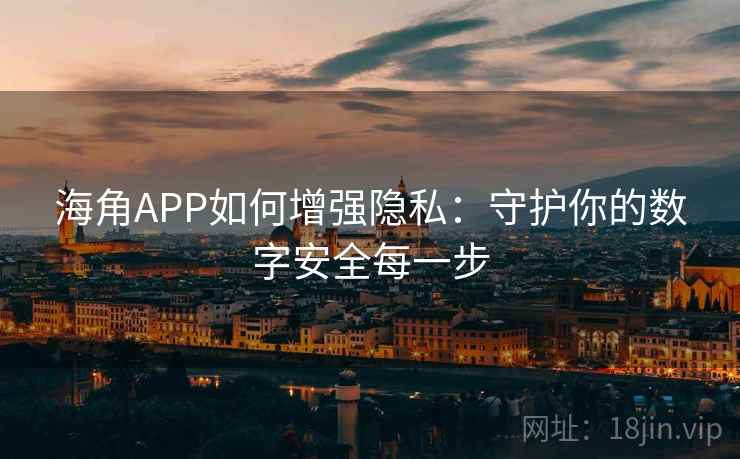 海角APP如何增强隐私：守护你的数字安全每一步