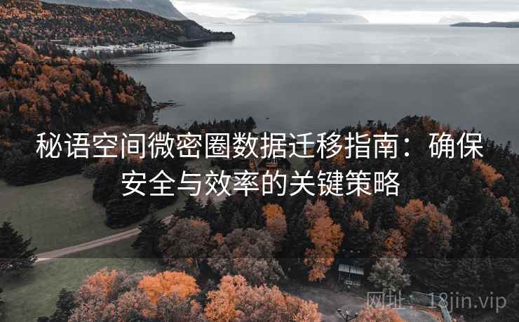 秘语空间微密圈数据迁移指南：确保安全与效率的关键策略
